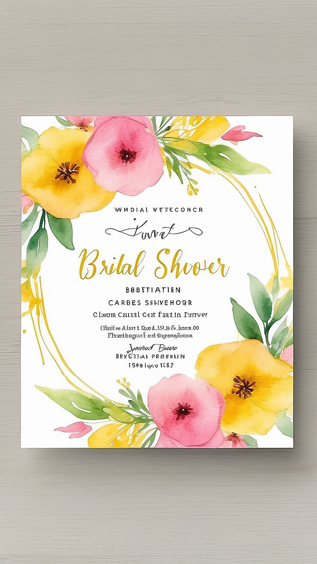 Invitations for the Bridal Shower Party